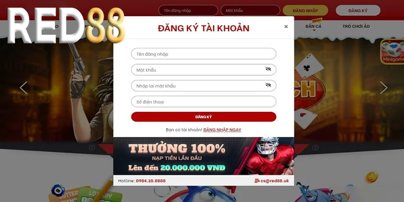 Đăng ký Red88 | Mở ra thế giới cá cược tuyệt vời tại Red88